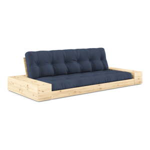 Tamno plava sklopiva sofa 244 cm Base – Karup Design