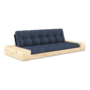 Tamno plava sklopiva sofa 244 cm Base – Karup Design