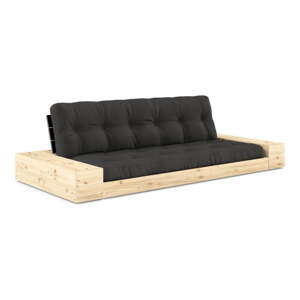 Tamno siva sklopiva sofa 244 cm Base – Karup Design
