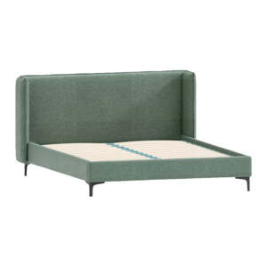 Zeleni tapecirani krevet s podnicom 90x200 cm Basti – Ropez