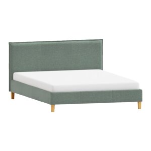 Zeleni tapecirani bračni krevet s podnicom 200x200 cm Tina – Ropez