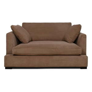 Svjetlo smeđa sofa od samta 132 cm Mobby – Scandic