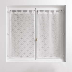 Bijele/sive prozirne zavjese u setu 2 kom 60x90 cm Olympia – douceur d'intérieur
