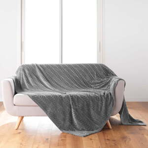 Sivi prekrivač od mikroflanela 180x220 cm Arya – douceur d'intérieur