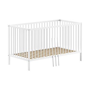 Bijeli dječji krevet od masivnog bora 70x140 cm DINO – Vipack