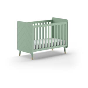 Petrolej zeleni dječji krevet od masivnog bora 60x120 cm BILLY – Vipack