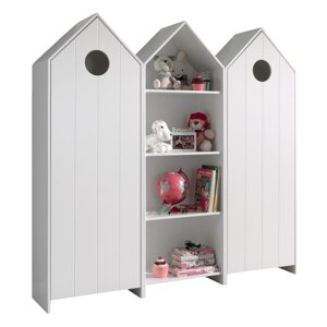 Bijela otvorena dječja garderoba 173x171,5 cm CASAMI – Vipack