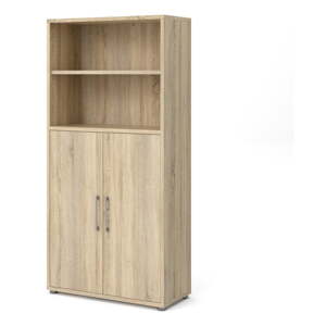 Modularna biblioteka u dekoru hrasta u prirodnoj boji 89x189 cm Prima – Tvilum