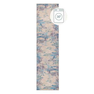 Plava/ljubičasta perivia staza od mješavine recikliranih vlakana 60x230 cm Reid – Flair Rugs