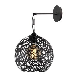 Crna zidna lampa ø 25 cm Fellini – Opviq lights