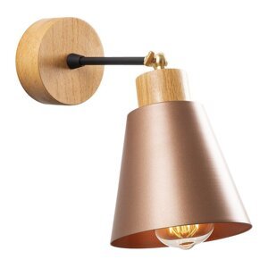 Zidna lampa u bakrenoj boji/u prirodnoj boji ø 14 cm Manavgat – Opviq lights