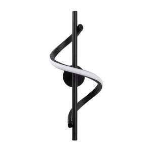 Crna LED zidna lampa ø 7 cm Likma – Opviq lights