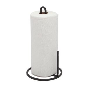Crni željezan držač kuhinjskih ručnika ø 17 cm Squire – Umbra
