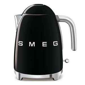 Crno kuhalo za vodu od nehrđajućeg čelika 1,7 l Retro Style – SMEG