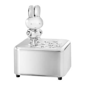 Metalna glazbena škrinjica u sjajno srebrnoj boji 6x5x8 cm Miffy – Zilverstad