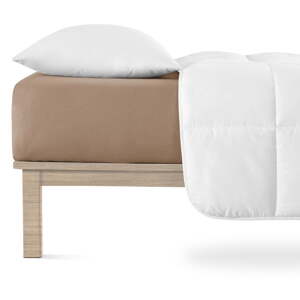 Smeđa plahta s gumom od jerseya 160x200 cm Boxspring – Andrea Simone