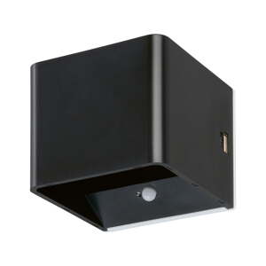 Crna LED zidna lampa Magnetics – Fischer & Honsel