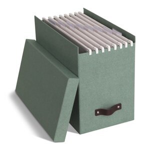 Zeleni kartonski uredski organizator za dokumente Johan Canvas Paper Laminate – Bigso
