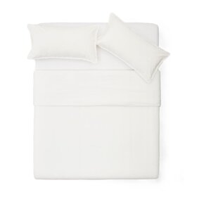 Krem posteljina za bračni krevet/za produženi krevet od pamučnog perkala 240x220 cm Sifinia – Kave Home