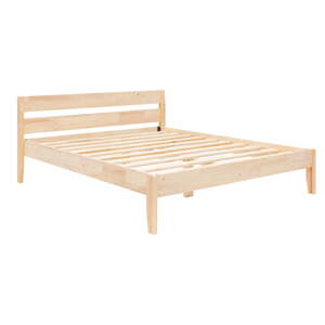 Krevet od masivne smreke s podnicom 90x200 cm u prirodnoj boji Venus – Kalune Design