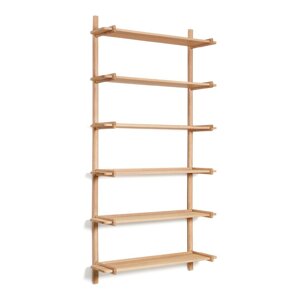 Modularni sustav polica od punog hrasta u prirodnoj boji 110x202 cm Sitra – Kave Home