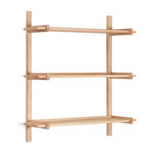 Modularni sustav polica od punog hrasta u prirodnoj boji 90x98 cm Sitra – Kave Home