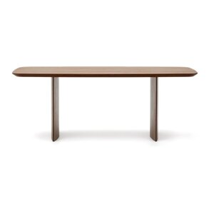 Smeđi blagovaonski stol u dekoru oraha 100x200 cm Litto – Kave Home