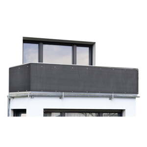 Crni plastičan balkonski zastor 500x85 cm – Maximex