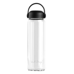 Crna staklena boca za vodu 540 ml Fuori – Vialli Design
