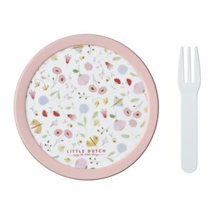 Dječja kutija za ručak s vilicom Flowers & butterflies – Mepal