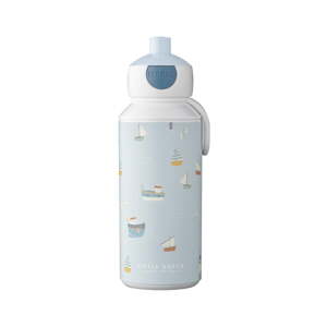 Bijela/svijetlo plava dječja boca 400 ml Sailors bay – Mepal