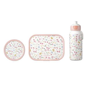 Dječja kutija za ručak 2 kom/s bocom Flowers & butterflies – Mepal