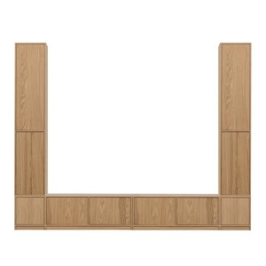 TV set u dekoru hrasta u prirodnoj boji 300x243 cm Modulair – vtwonen