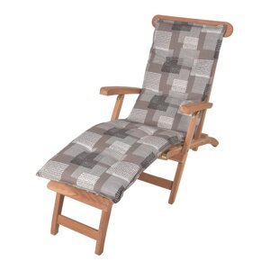 Sivi vrtni jastuk za sjedenje za ležaljku 52x170 cm Stoke – Sun Garden