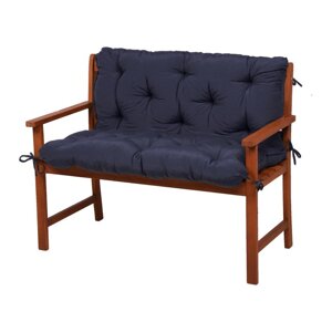 Tamno plavi vrtni jastuci za sjedenje u setu 2 kom za klupu 50x100 cm Selby – Sun Garden