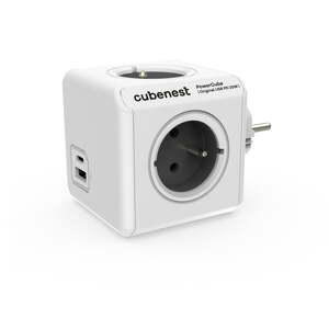 Razdjelnik utičnica 12 cm PowerCube Original USB – Cubenest