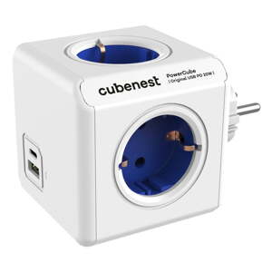 Razdjelnik utičnica 12 cm PowerCube Original USB Schuko – Cubenest