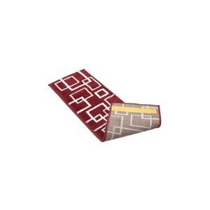 Crveni set tepiha za stepenice 13 kom 22x73 cm Geometric – Mila Home