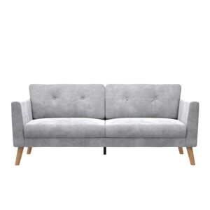 Svijetlo siva baršunasti sofa 82 cm Gloria – CosmoLiving by Cosmopolitan