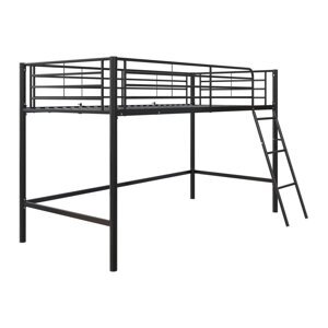 Crni podignuti dječji krevet 90x200 cm Jodie – Støraa