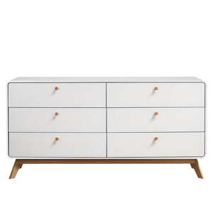 Bijela niska komoda 150x74 cm Caitlin – Støraa