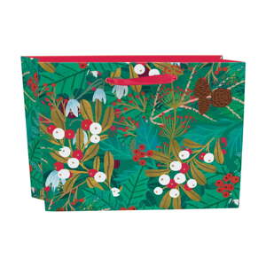 Poklon vrećica s božićnim motivom 35x14,5 cm Winter Foliage – Roger la Borde