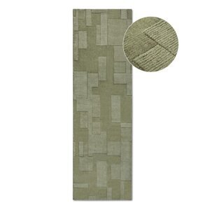 Zelena ručno rađena vunenia staza 80x250 cm Wilhelmine – Villeroy&Boch