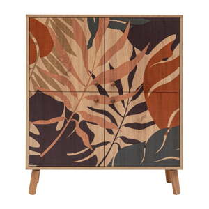 Ormarić u dekoru hrasta u prirodnoj boji 95x111 cm Multilux – Kalune Design