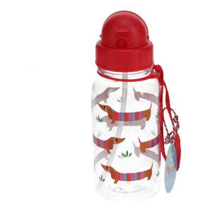 Crvena dječja boca od tritana 500 ml Sausage Dog – Rex London