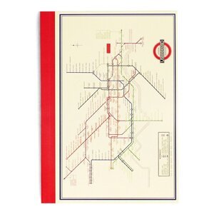 A6 bilježnica 60 str. Heritage Tube Map – Rex London
