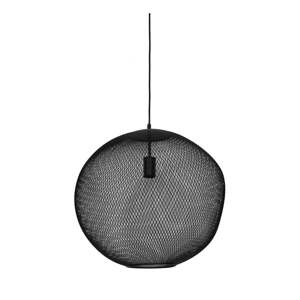 Mat crna viseća svjetiljka s metalnim sjenilom ø 50 cm Reilley – Light & Living
