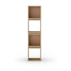 Ciglasta/u prirodnoj boji biblioteka u dekoru hrasta 32x133 cm Lofty – Marckeric