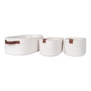 Tekstilne košare u setu 3 kom za kupaonicu 35x25x13 cm Jarana – House Nordic