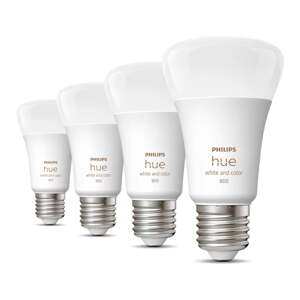 LED pametne žarulje u setu 4 kom E27, 9 W White and color ambiance – Philips Hue